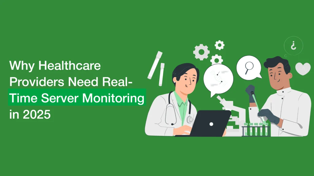 Doctor using real-time healthcare IT monitoring dashboard to ensure patient data security